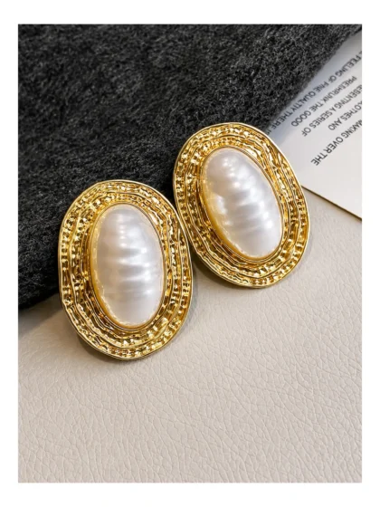 New Arrival French Retro Large Beaded Earrings